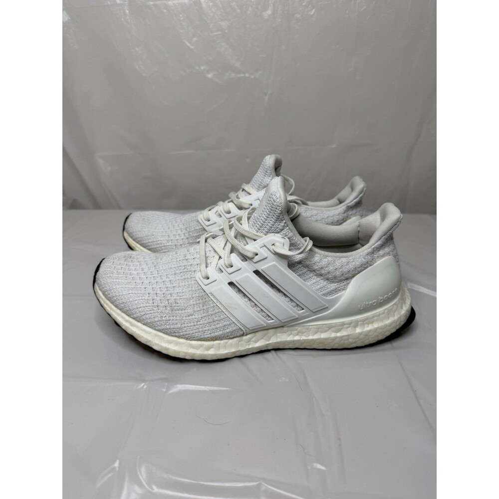 Adidas UltraBOOST BB6308 Women’s 9.5 Men’s 8 White Gray Primeknit Running Shoes